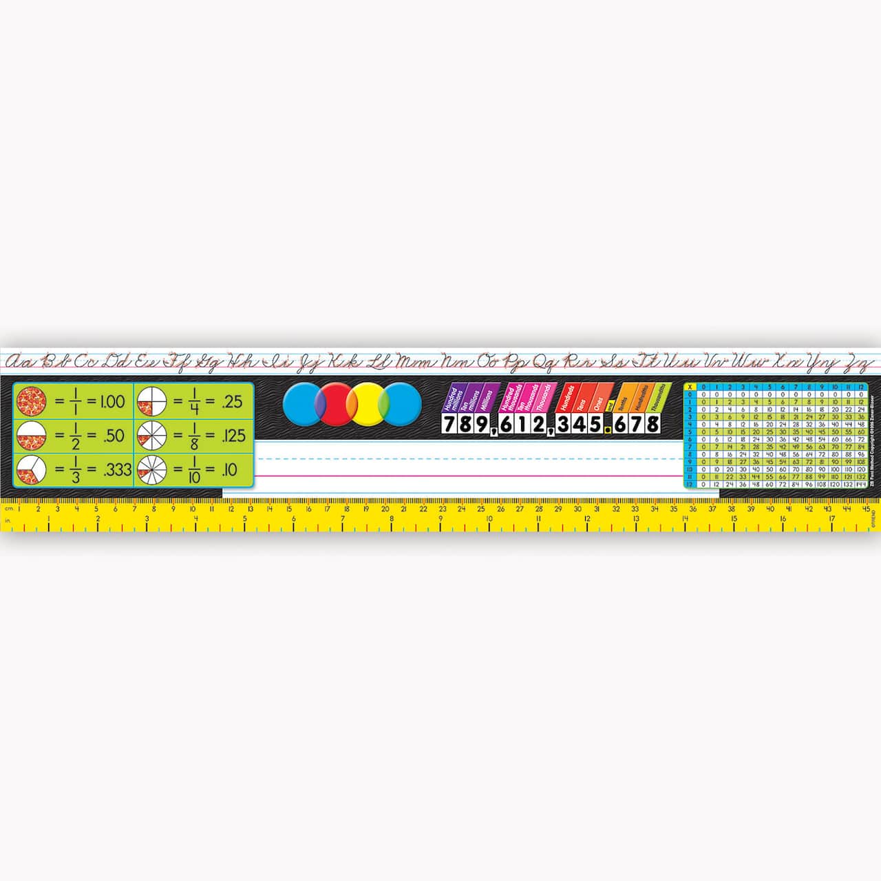 TREND Desk Toppers® Grades 3-5 Reference Name Plates, 3 Packs of 36